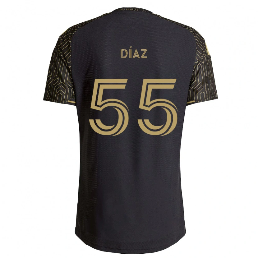 Danxen Dames Érick Díaz #55 Bruin Zwart Thuisshirt Thuistenue 2026/27 T-Shirt