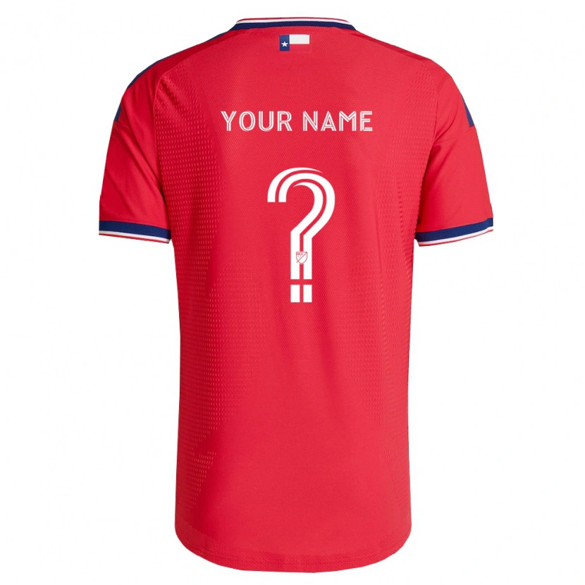 Danxen Dames Uw Naam #0 Rood Blauw Wit Thuisshirt Thuistenue 2026/27 T-Shirt