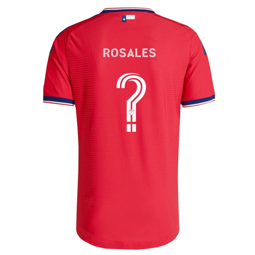 Danxen Dames Erik Rosales #0 Rood Blauw Wit Thuisshirt Thuistenue 2026/27 T-Shirt