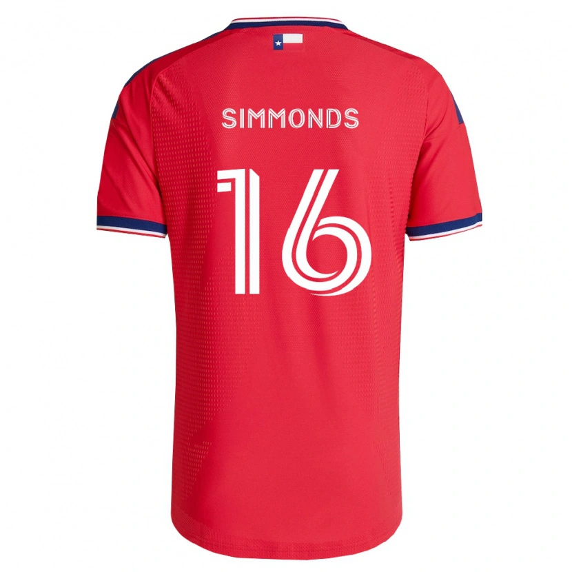 Danxen Dames Nicholas Simmonds #16 Rood Blauw Wit Thuisshirt Thuistenue 2026/27 T-Shirt