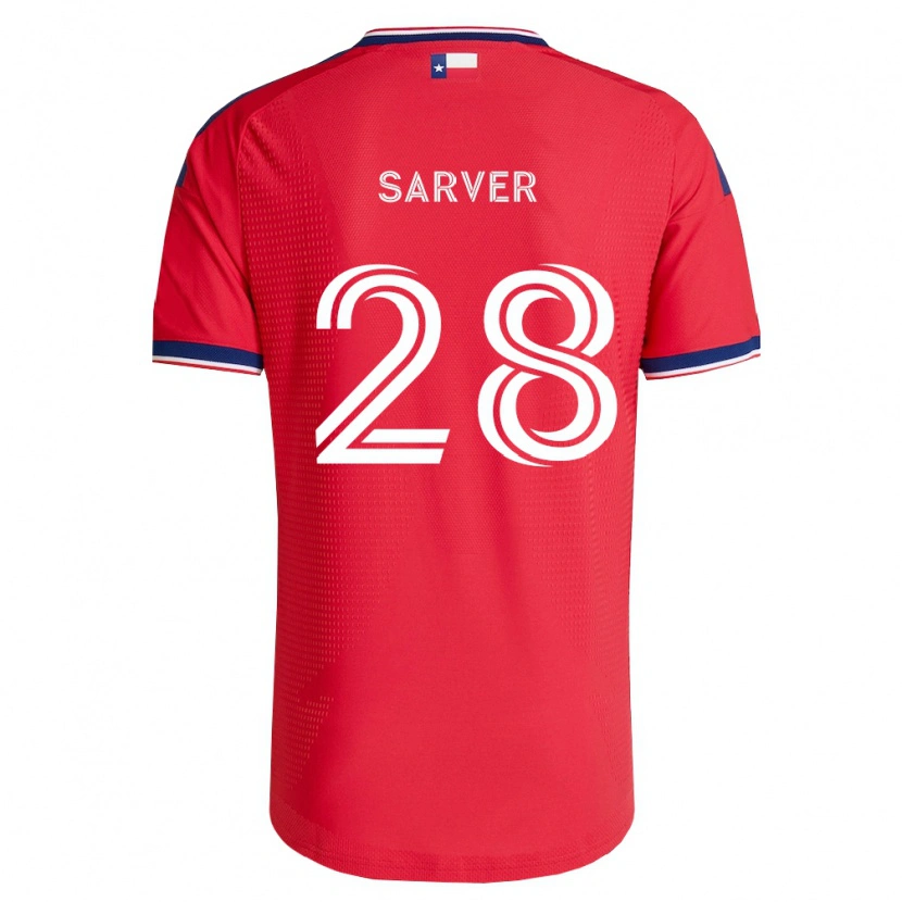 Danxen Dames Sam Sarver #28 Rood Blauw Wit Thuisshirt Thuistenue 2026/27 T-Shirt