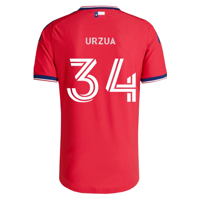 Danxen Dames Alejandro Urzua #34 Rood Blauw Wit Thuisshirt Thuistenue 2026/27 T-Shirt