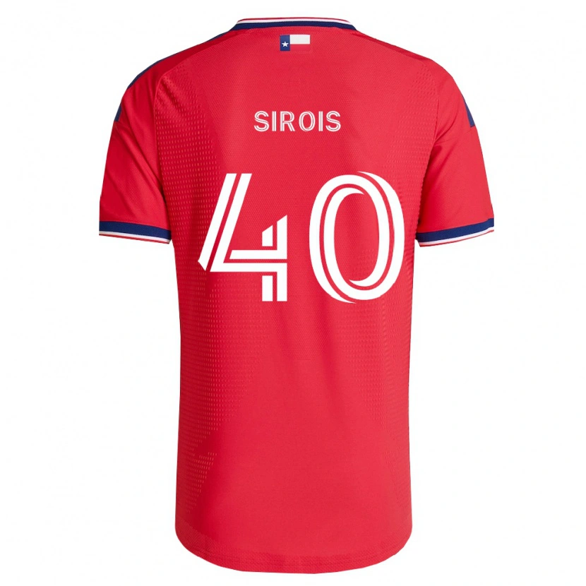 Danxen Dames Jonathan Sirois #40 Rood Blauw Wit Thuisshirt Thuistenue 2026/27 T-Shirt