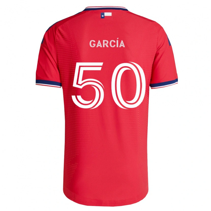 Danxen Dames Diego García #50 Rood Blauw Wit Thuisshirt Thuistenue 2026/27 T-Shirt