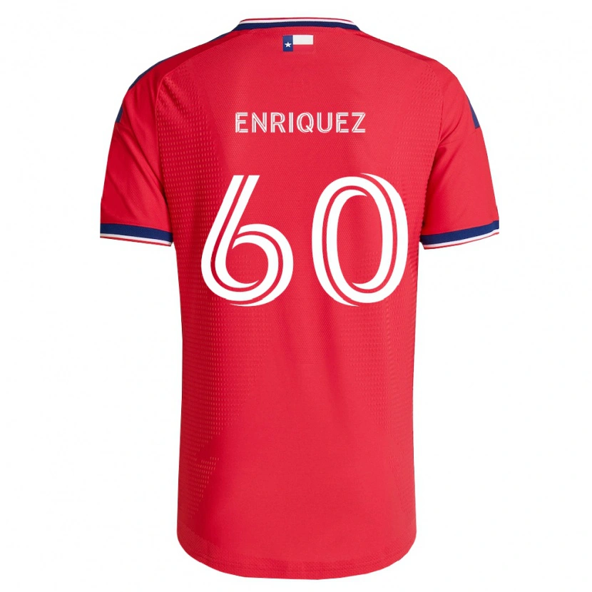 Danxen Dames Fabian Enriquez #60 Rood Blauw Wit Thuisshirt Thuistenue 2026/27 T-Shirt