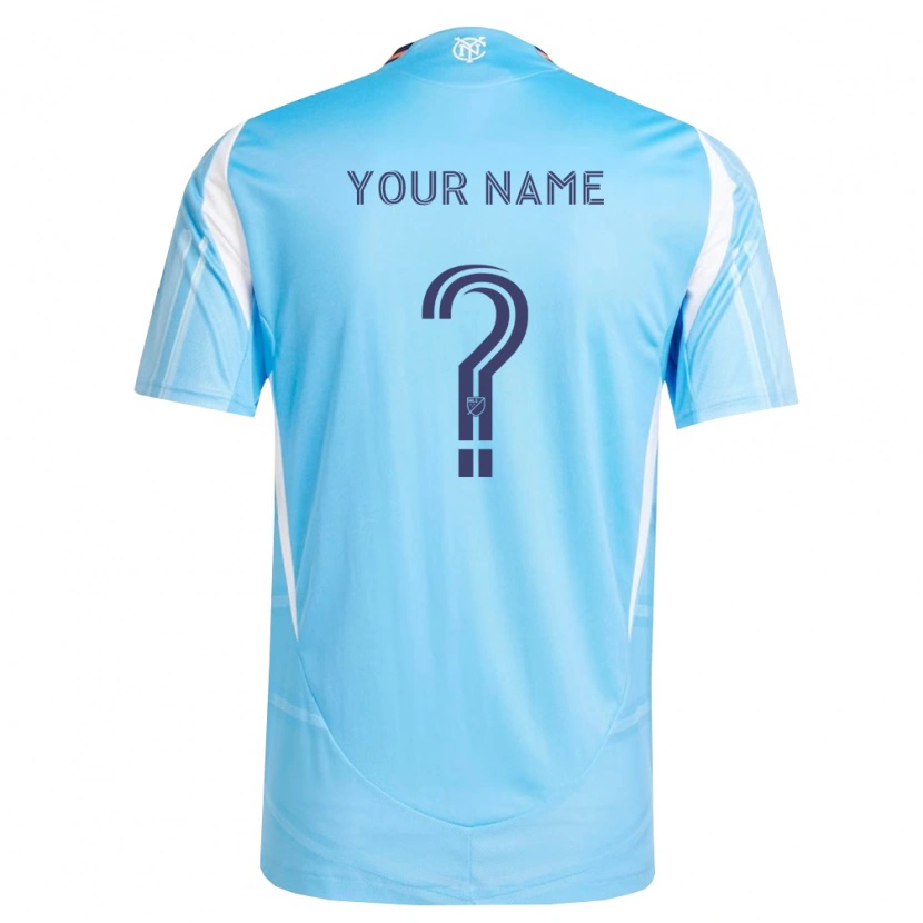 Danxen Dames Uw Naam #0 Hemelsblauw Wit Thuisshirt Thuistenue 2026/27 T-Shirt