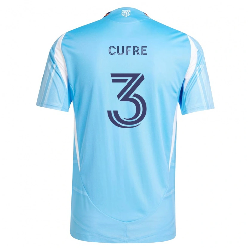 Danxen Dames Braian Cufré #3 Hemelsblauw Wit Thuisshirt Thuistenue 2026/27 T-Shirt