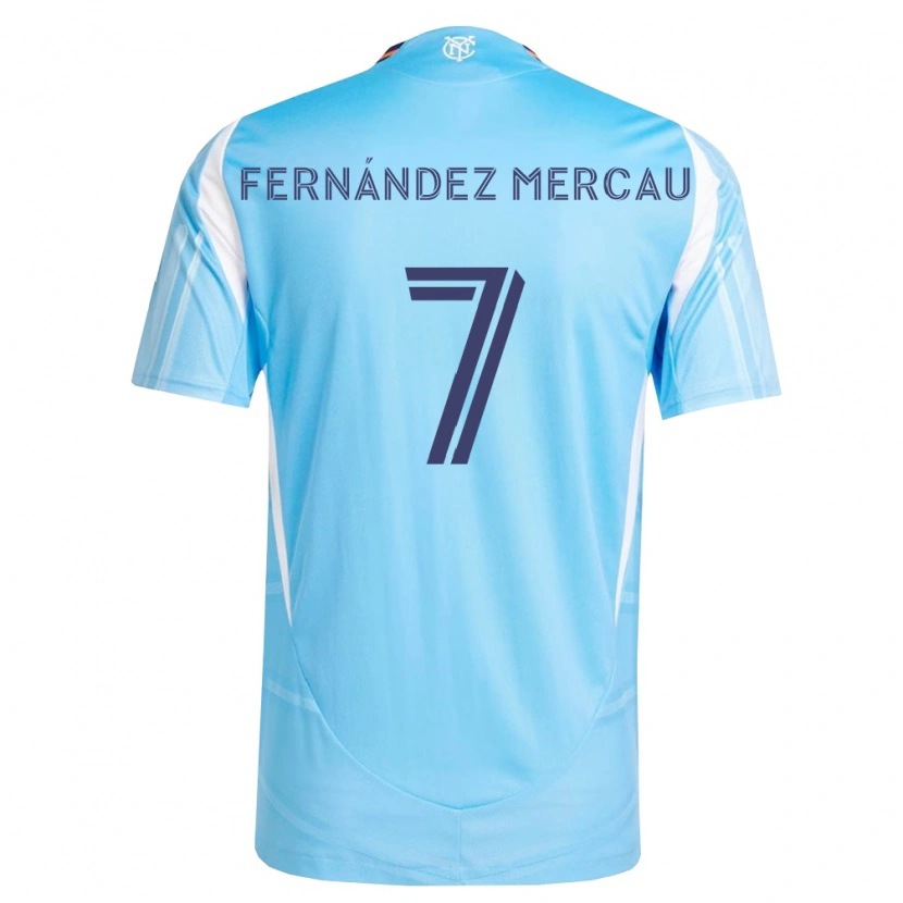 Danxen Dames Nicolás Fernández Mercau #7 Hemelsblauw Wit Thuisshirt Thuistenue 2026/27 T-Shirt