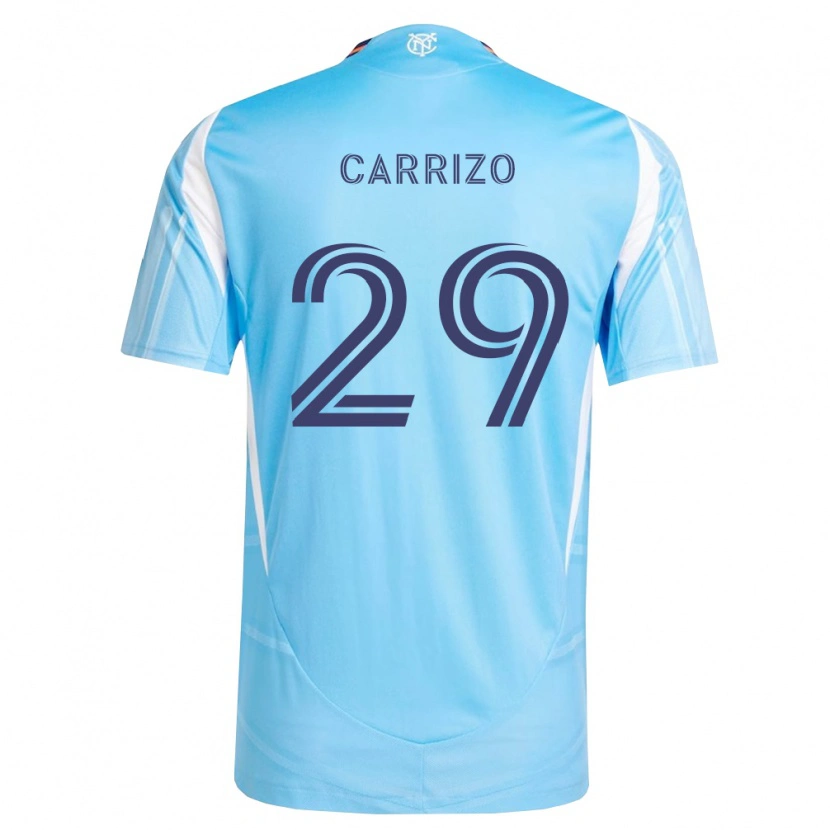 Danxen Dames Máximo Carrizo #29 Hemelsblauw Wit Thuisshirt Thuistenue 2026/27 T-Shirt