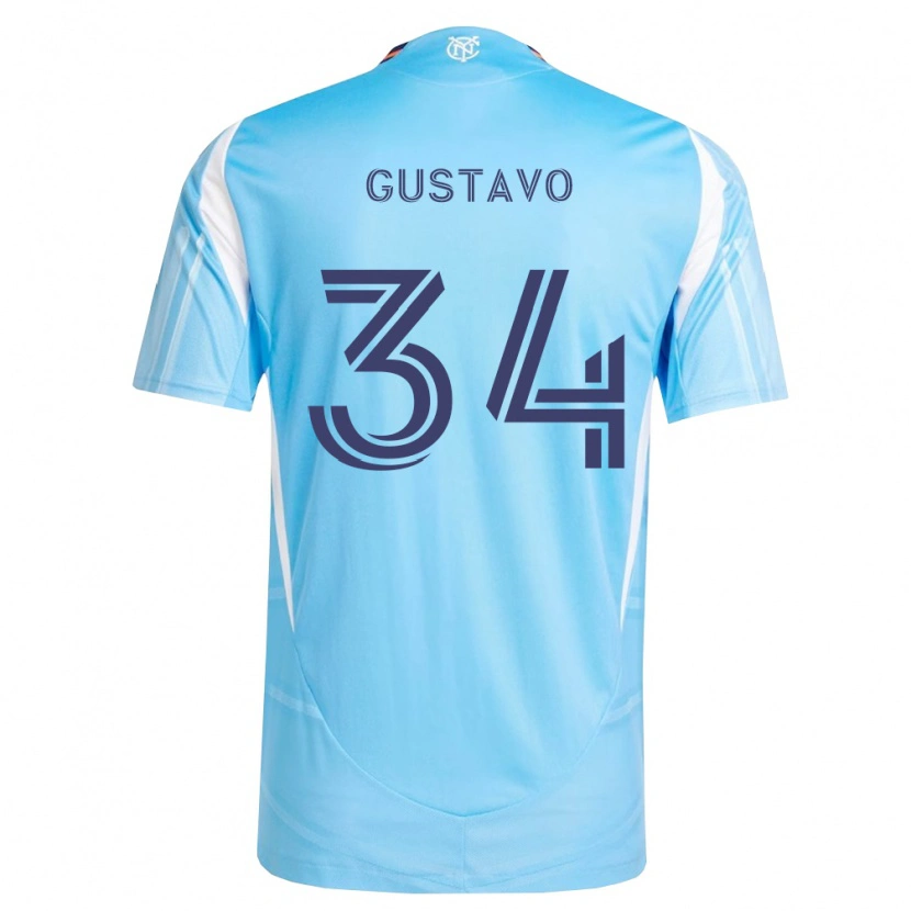 Danxen Dames Raul Gustavo #34 Hemelsblauw Wit Thuisshirt Thuistenue 2026/27 T-Shirt