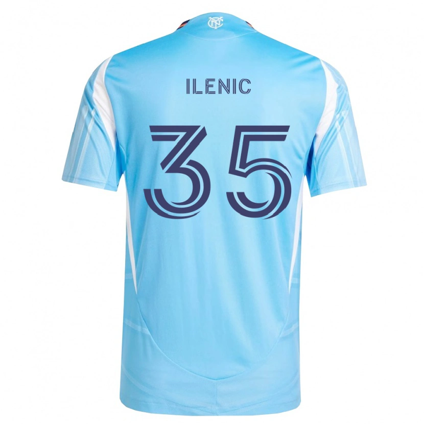Danxen Dames Mitja Ilenic #35 Hemelsblauw Wit Thuisshirt Thuistenue 2026/27 T-Shirt