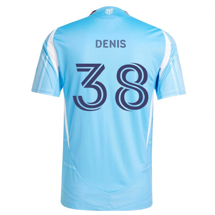 Danxen Dames John Denis #38 Hemelsblauw Wit Thuisshirt Thuistenue 2026/27 T-Shirt