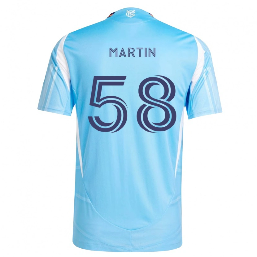 Danxen Dames Eóin Martin #58 Hemelsblauw Wit Thuisshirt Thuistenue 2026/27 T-Shirt