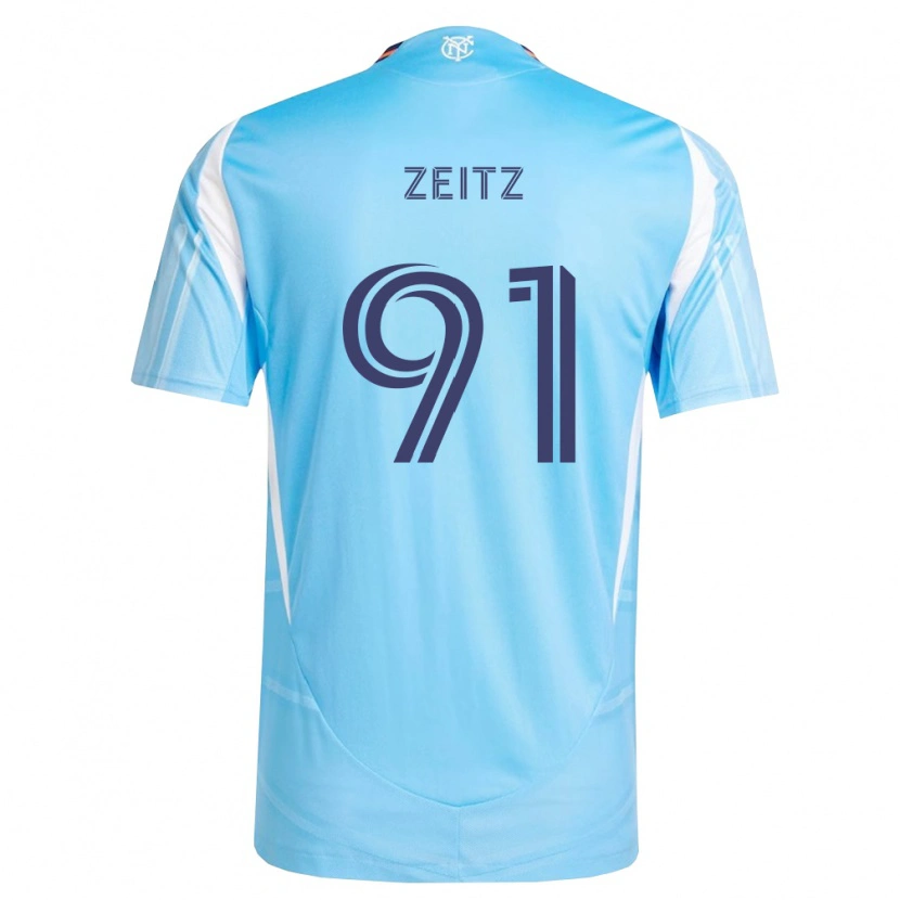 Danxen Dames Uriel Zeitz #91 Hemelsblauw Wit Thuisshirt Thuistenue 2026/27 T-Shirt
