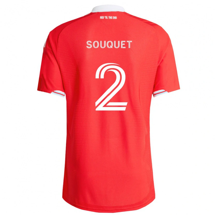 Danxen Dames Arnaud Souquet #2 Rood Diep Blauw Wit Thuisshirt Thuistenue 2026/27 T-Shirt