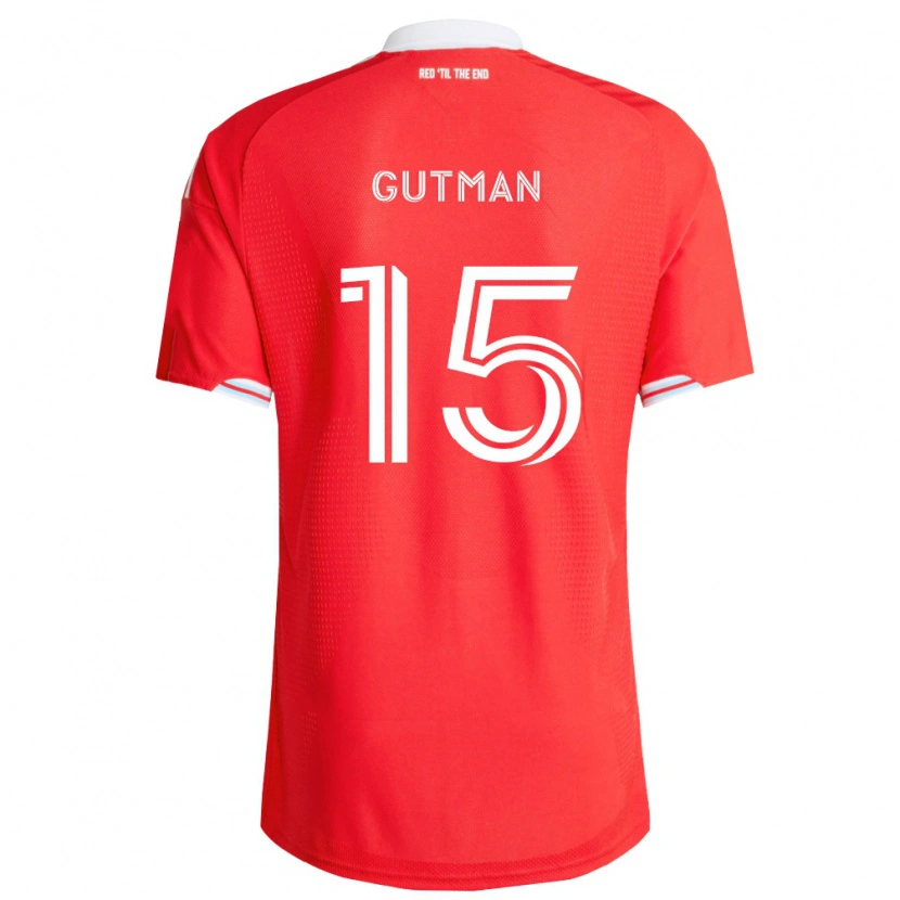 Danxen Dames Andrew Gutman #15 Rood Diep Blauw Wit Thuisshirt Thuistenue 2026/27 T-Shirt