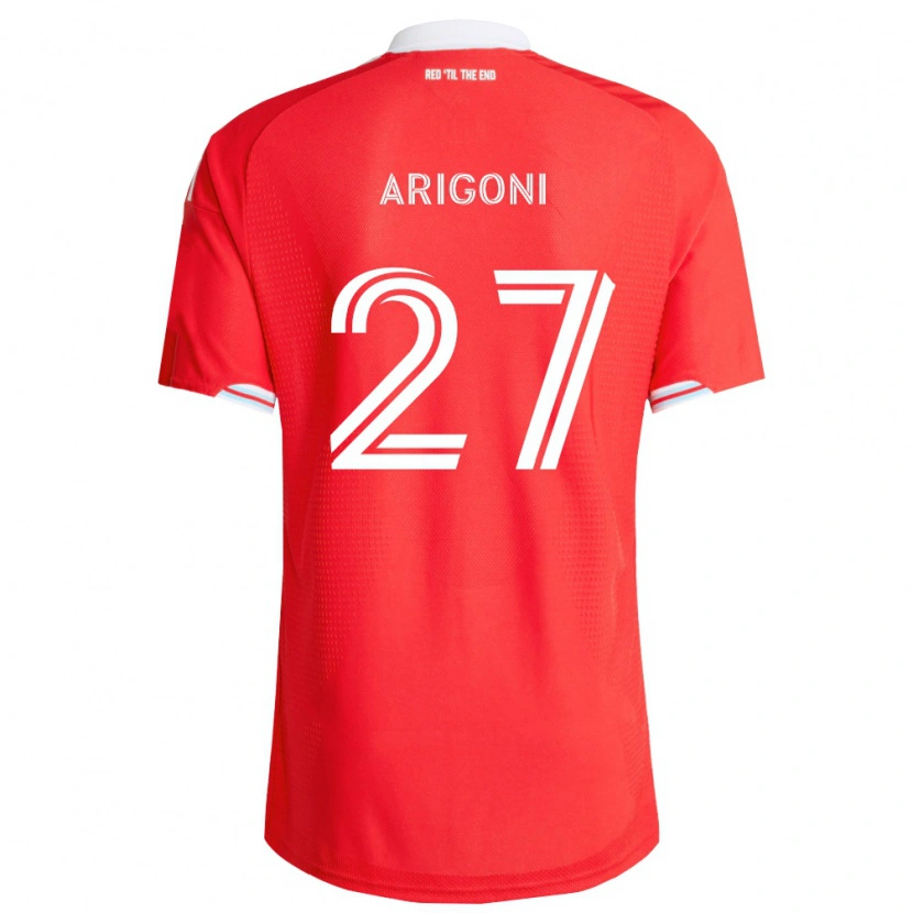 Danxen Dames Allan Arigoni #27 Rood Diep Blauw Wit Thuisshirt Thuistenue 2026/27 T-Shirt