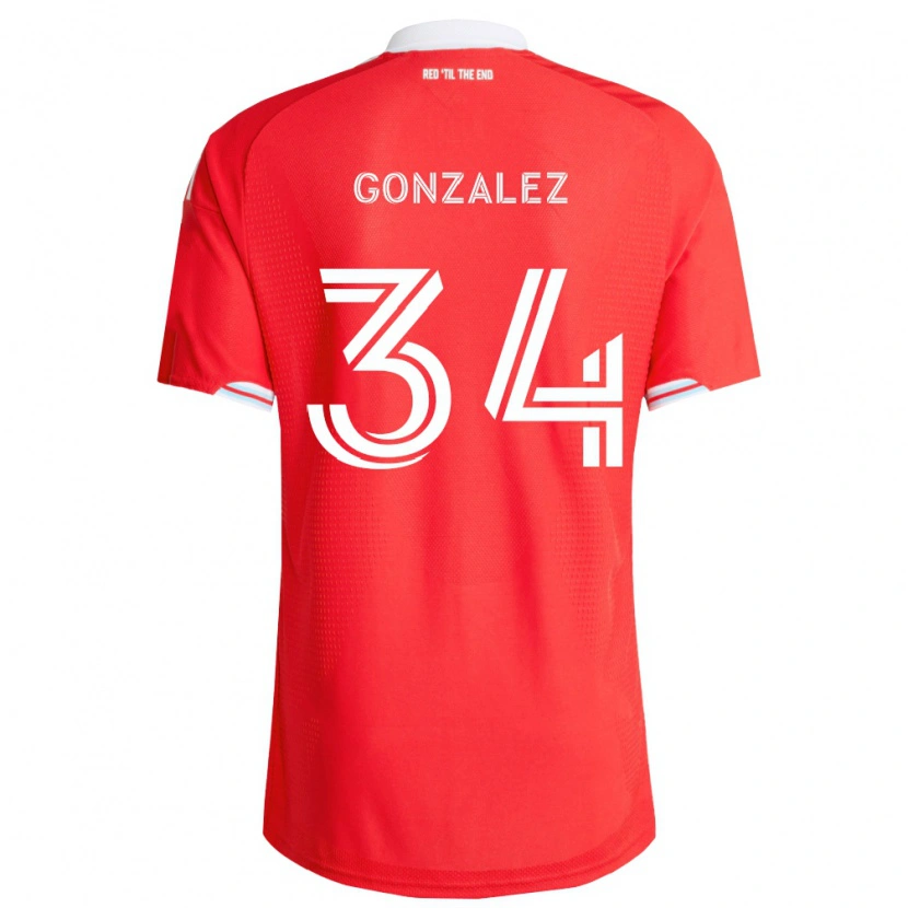Danxen Dames Omar González #34 Rood Diep Blauw Wit Thuisshirt Thuistenue 2026/27 T-Shirt