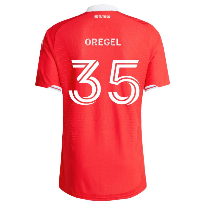 Danxen Dames Sergio Oregel #35 Rood Diep Blauw Wit Thuisshirt Thuistenue 2026/27 T-Shirt