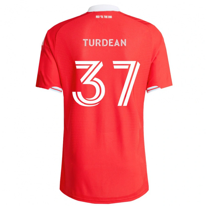 Danxen Dames Robert Turdean #37 Rood Diep Blauw Wit Thuisshirt Thuistenue 2026/27 T-Shirt