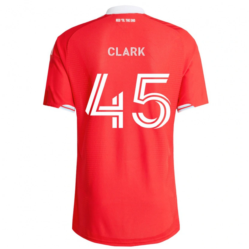 Danxen Dames Mateo Clark #45 Rood Diep Blauw Wit Thuisshirt Thuistenue 2026/27 T-Shirt
