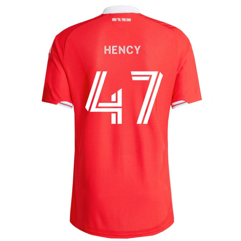 Danxen Dames Billy Hency #47 Rood Diep Blauw Wit Thuisshirt Thuistenue 2026/27 T-Shirt