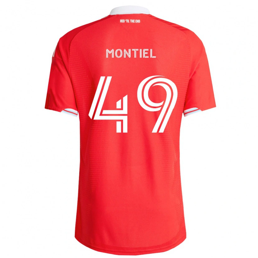 Danxen Dames Jhonier Montiel #49 Rood Diep Blauw Wit Thuisshirt Thuistenue 2026/27 T-Shirt