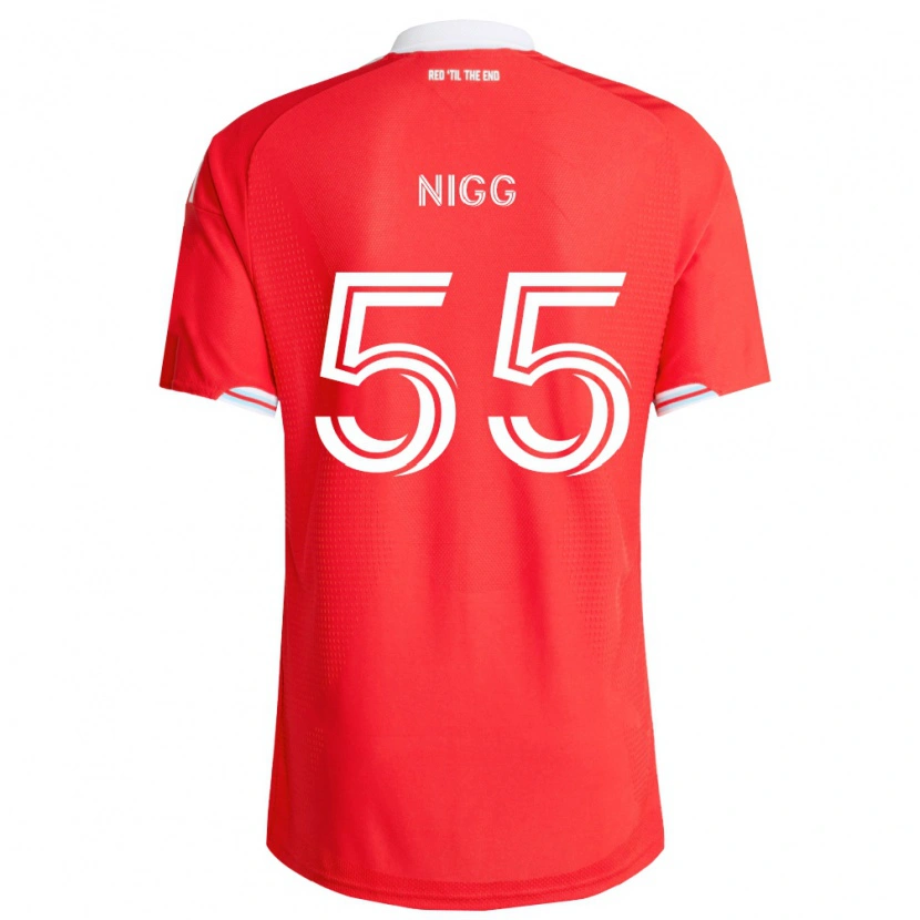 Danxen Dames Damian Nigg #55 Rood Diep Blauw Wit Thuisshirt Thuistenue 2026/27 T-Shirt