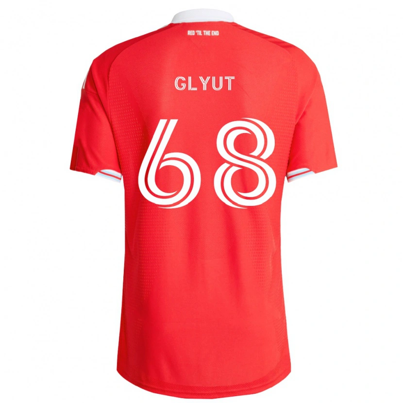 Danxen Dames Vitaliy Glyut #68 Rood Diep Blauw Wit Thuisshirt Thuistenue 2026/27 T-Shirt