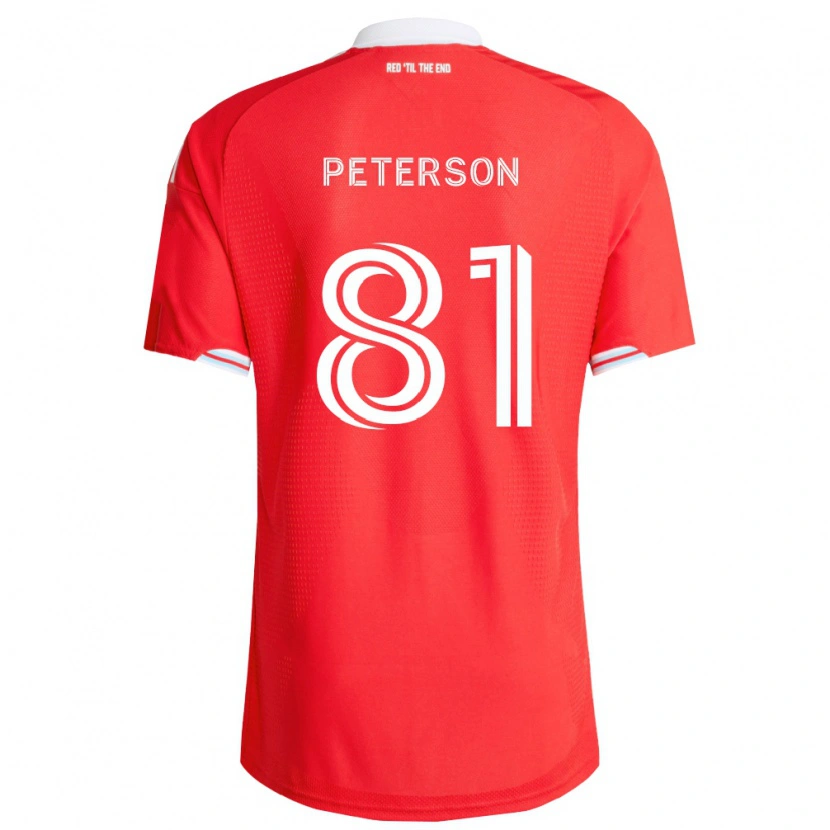 Danxen Dames Lukas Peterson #81 Rood Diep Blauw Wit Thuisshirt Thuistenue 2026/27 T-Shirt