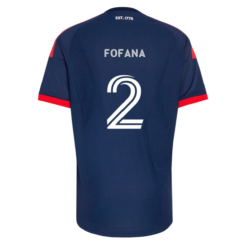 Danxen Dames Mamadou Fofana #2 Koninklijk Blauw Rood Wit Thuisshirt Thuistenue 2026/27 T-Shirt
