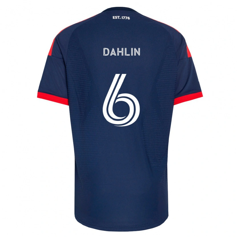 Danxen Dames Gabe Dahlin #6 Koninklijk Blauw Rood Wit Thuisshirt Thuistenue 2026/27 T-Shirt