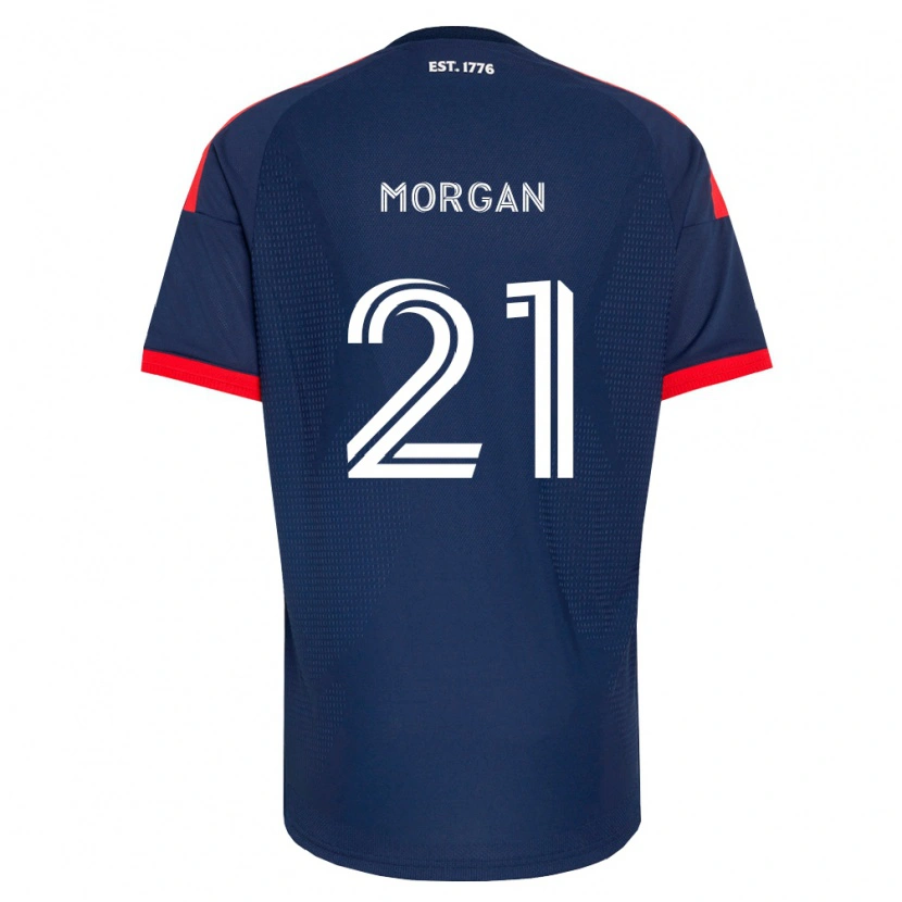 Danxen Dames Myles Morgan #21 Koninklijk Blauw Rood Wit Thuisshirt Thuistenue 2026/27 T-Shirt