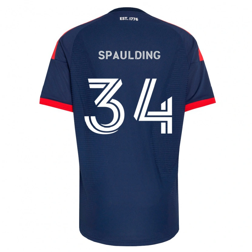 Danxen Dames Ryan Spaulding #34 Koninklijk Blauw Rood Wit Thuisshirt Thuistenue 2026/27 T-Shirt