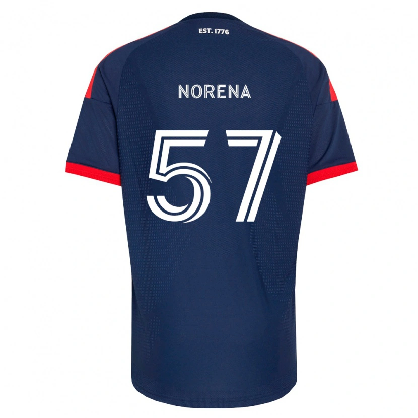 Danxen Dames Bryan Norena #57 Koninklijk Blauw Rood Wit Thuisshirt Thuistenue 2026/27 T-Shirt