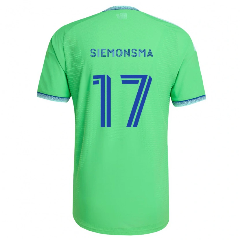 Danxen Dames Sianna Siemonsma #17 Groen Lichtblauw Thuisshirt Thuistenue 2026/27 T-Shirt