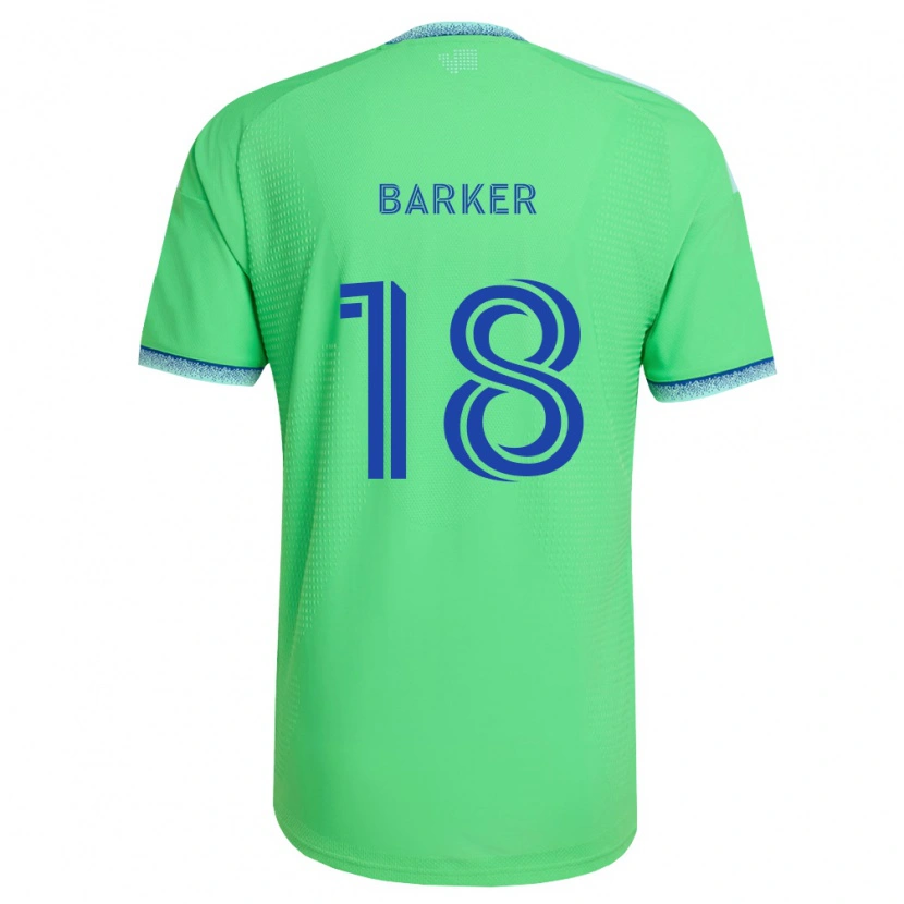 Danxen Dames Alicia Barker #18 Groen Lichtblauw Thuisshirt Thuistenue 2026/27 T-Shirt