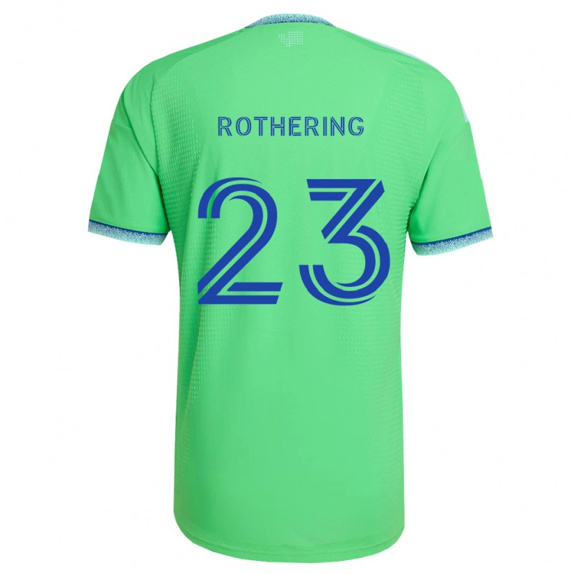 Danxen Dames Holly Rothering #23 Groen Lichtblauw Thuisshirt Thuistenue 2026/27 T-Shirt