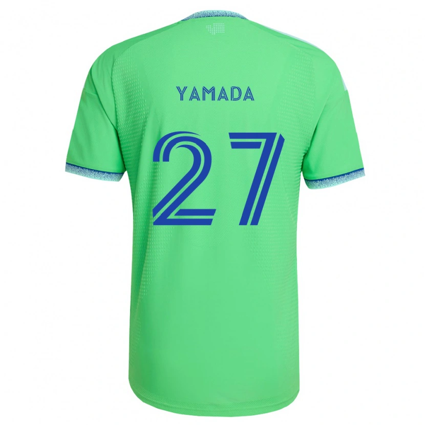 Danxen Dames Hikari Yamada #27 Groen Lichtblauw Thuisshirt Thuistenue 2026/27 T-Shirt