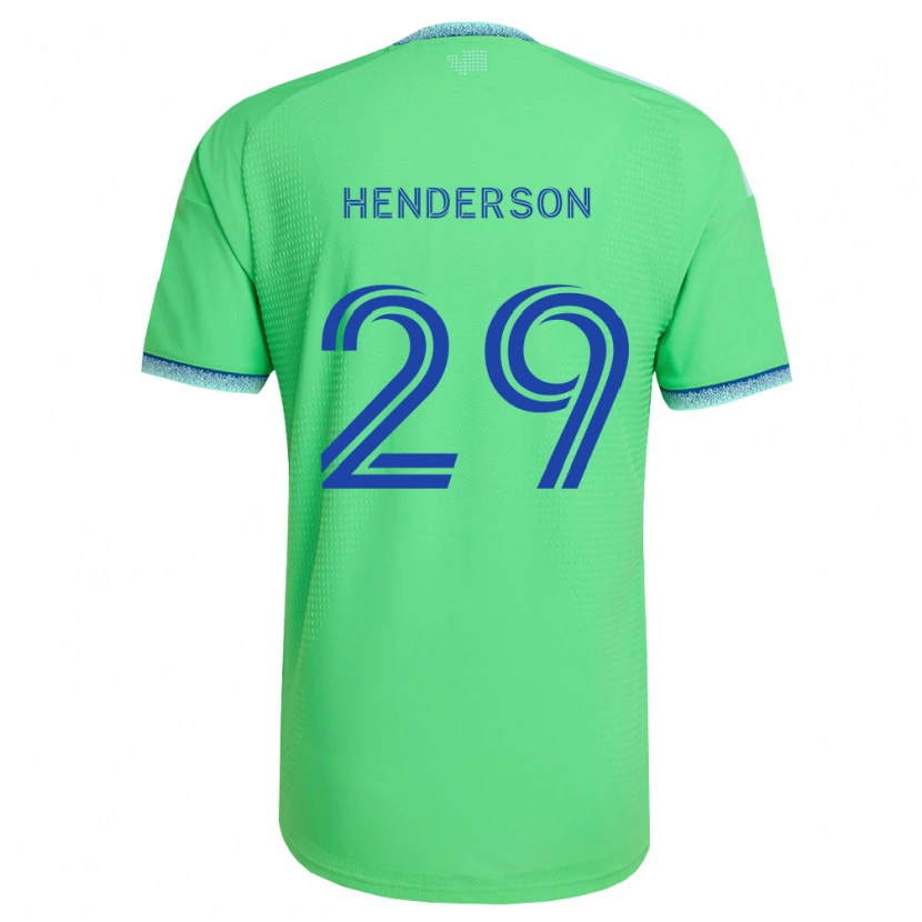 Danxen Dames Anna Henderson #29 Groen Lichtblauw Thuisshirt Thuistenue 2026/27 T-Shirt
