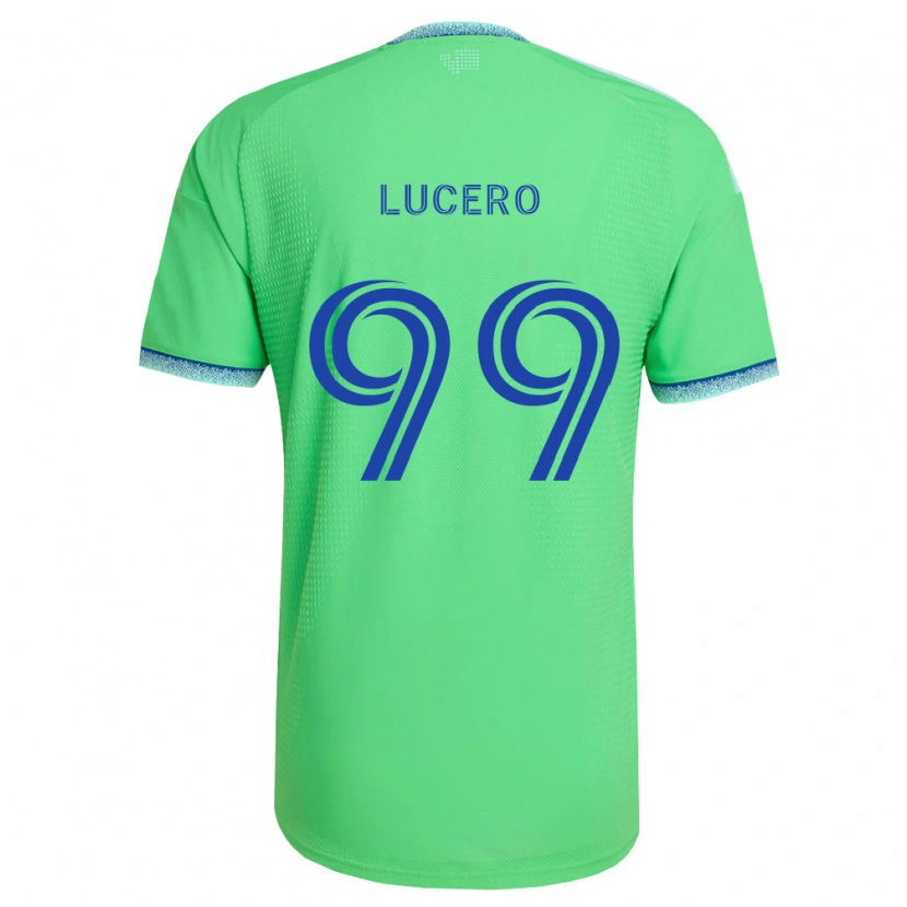 Danxen Dames Landon Lucero #99 Groen Lichtblauw Thuisshirt Thuistenue 2026/27 T-Shirt