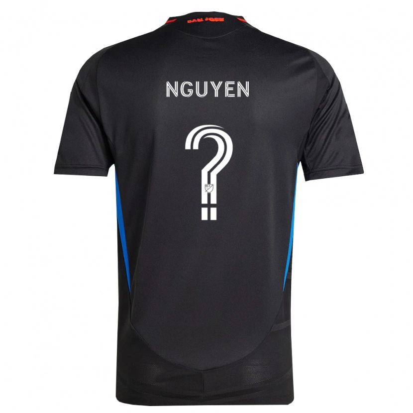 Danxen Dames Christopher Nguyen #0 Blauw Wit Zwart Thuisshirt Thuistenue 2026/27 T-Shirt