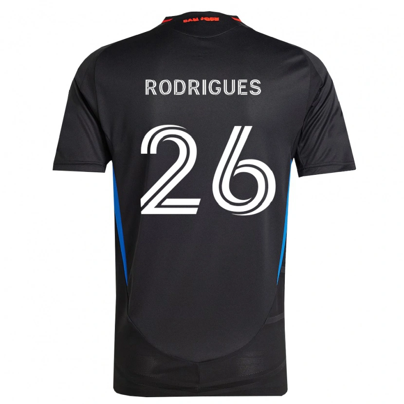Danxen Dames Rodrigues #26 Blauw Wit Zwart Thuisshirt Thuistenue 2026/27 T-Shirt