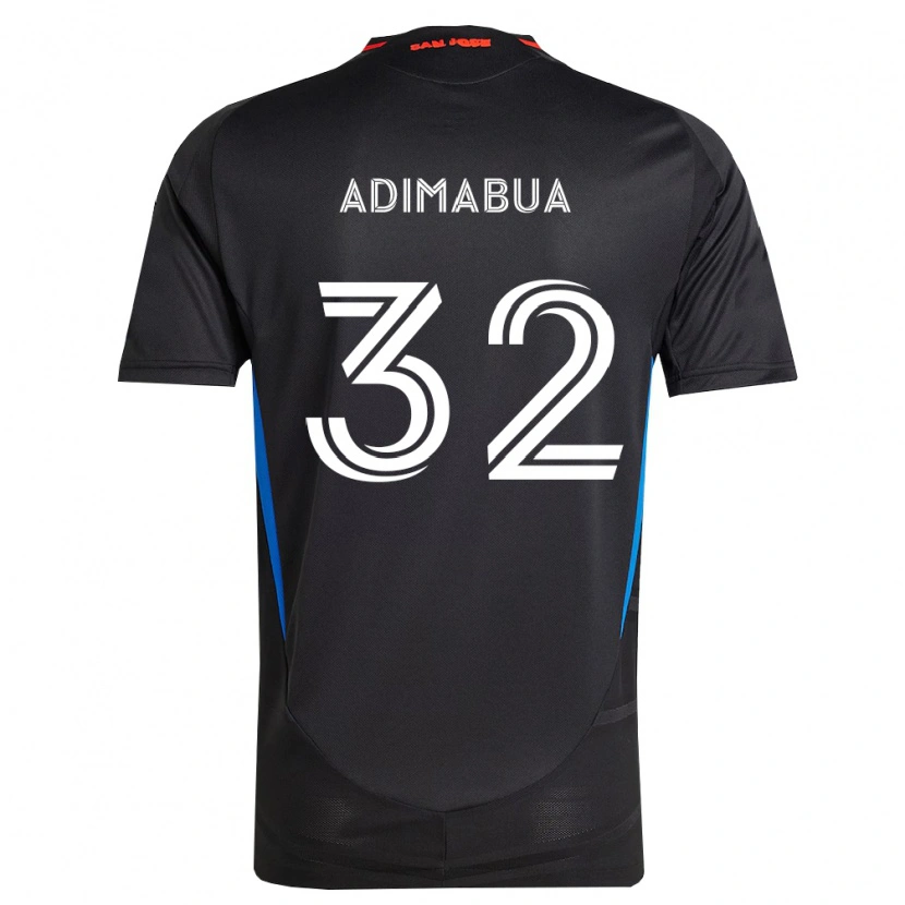 Danxen Dames Nonso Adimabua #32 Blauw Wit Zwart Thuisshirt Thuistenue 2026/27 T-Shirt