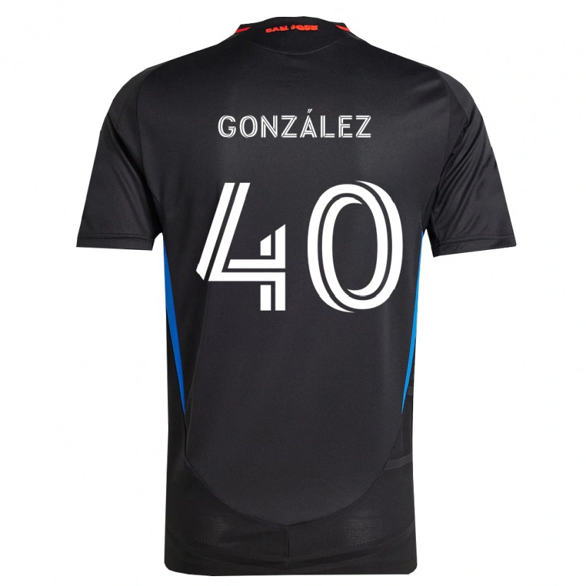 Danxen Dames Jonathan González #40 Blauw Wit Zwart Thuisshirt Thuistenue 2026/27 T-Shirt