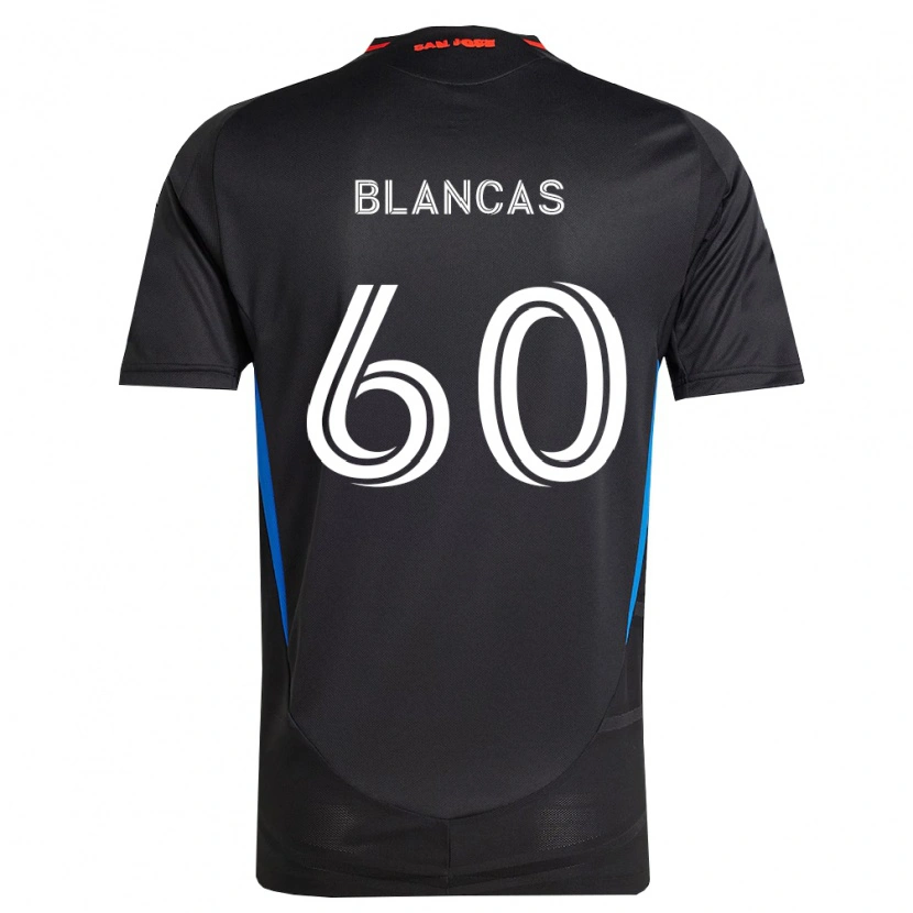 Danxen Dames Eduardo Blancas #60 Blauw Wit Zwart Thuisshirt Thuistenue 2026/27 T-Shirt