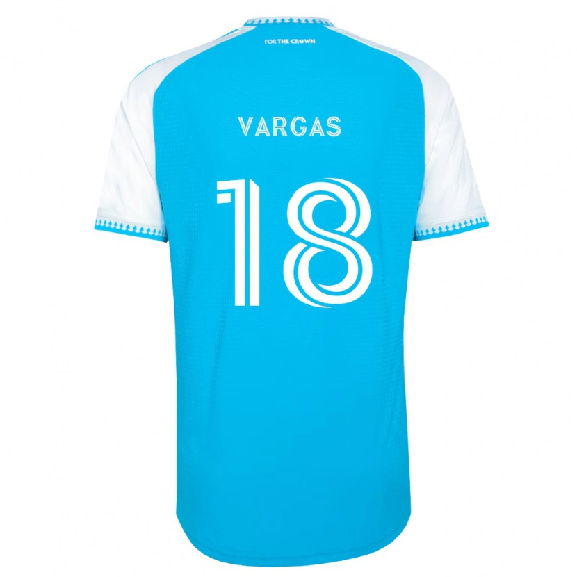 Danxen Dames Kerwin Vargas #18 Hemelsblauw Wit Zwart Thuisshirt Thuistenue 2026/27 T-Shirt
