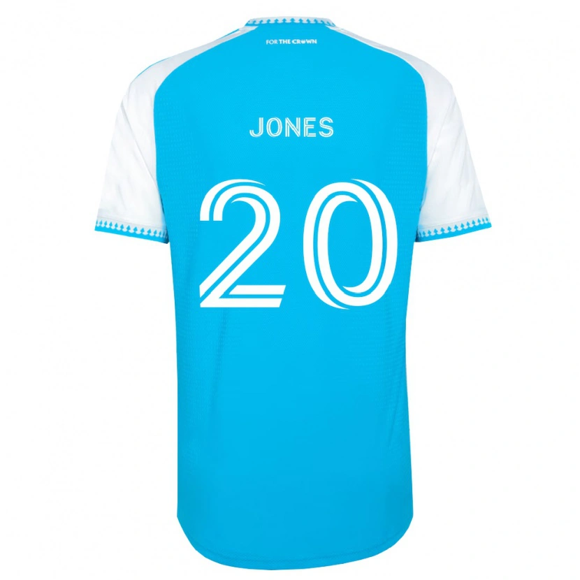 Danxen Dames Derrick Jones #20 Hemelsblauw Wit Zwart Thuisshirt Thuistenue 2026/27 T-Shirt