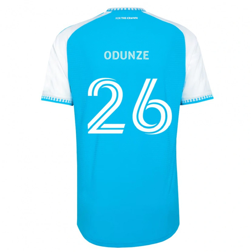 Danxen Dames Chituru Odunze #26 Hemelsblauw Wit Zwart Thuisshirt Thuistenue 2026/27 T-Shirt