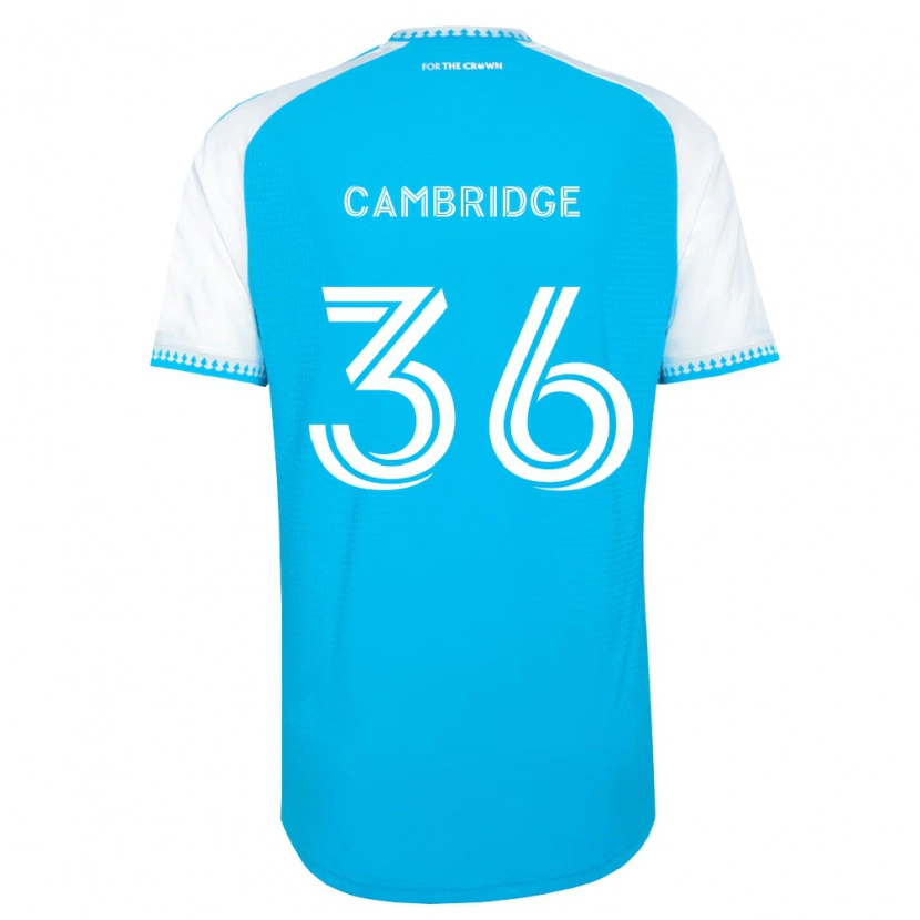 Danxen Dames Brandon Cambridge #36 Hemelsblauw Wit Zwart Thuisshirt Thuistenue 2026/27 T-Shirt